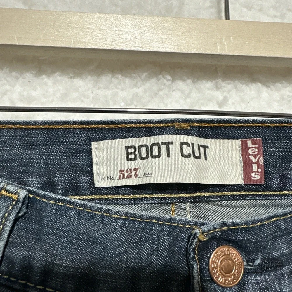 Levi's 527 Bootcut Jeans Blue Denim Western Cowboy 100% Cotton Men's Size 36‎